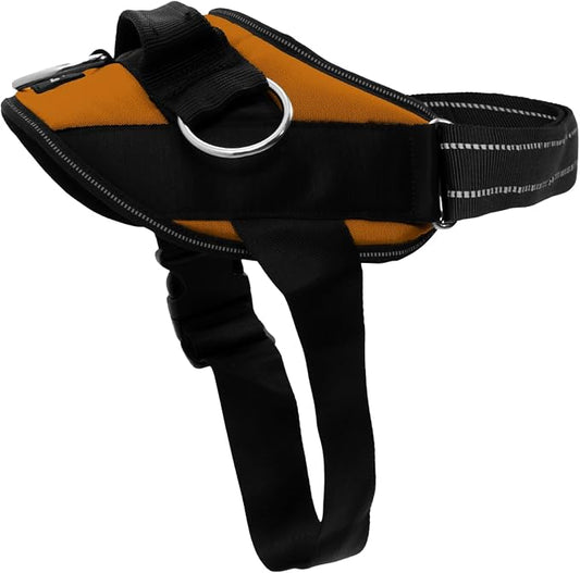 ShawnCo Essential Dog Harness, No-Pull Pet Vest (Sunset Orange,XS) | 3 Leash Clips, Easy On, No-Choke, Reflective, Adjustable Fit, Padded Comfort, Control Handle, For Small, Medium & Large Dogs