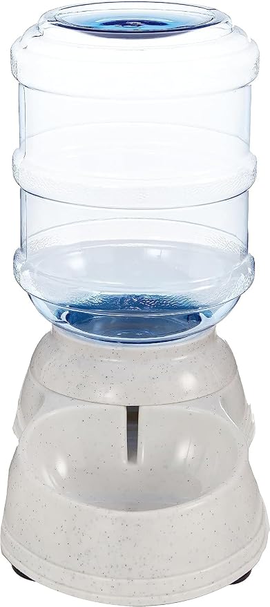 Amazon Basics Gravity Pet Water Dispenser for Cat and Dog, Easy to Clean, 135.3fl.oz Capacity, Small