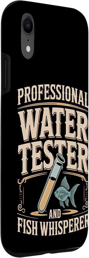 Professional Water Tester and Fish Whisperer Killifish Case for iPhone XR