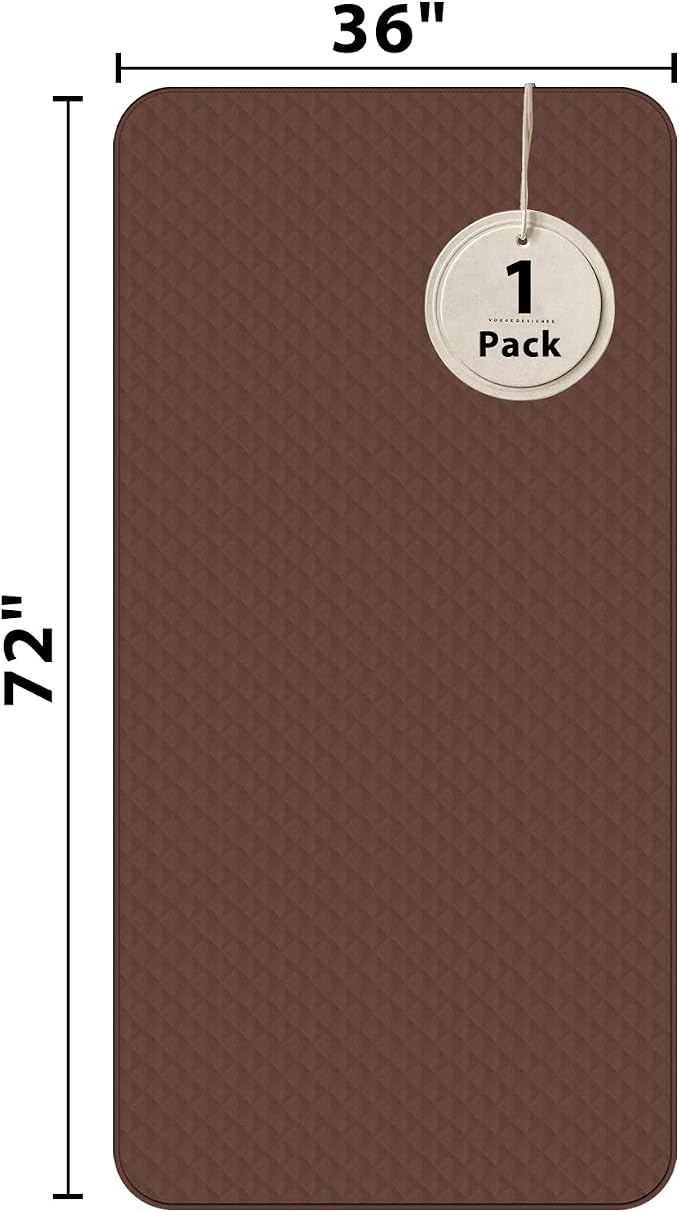 Hide Stains Bed Pads Washable Waterproof 36x72 Inch (1 Pack), Washable Bed Pads for Incontinence, Bed Wetting, Underpads, and Pet Protection, Brown – Ideal for Elderly, Adults, Kids and Pets