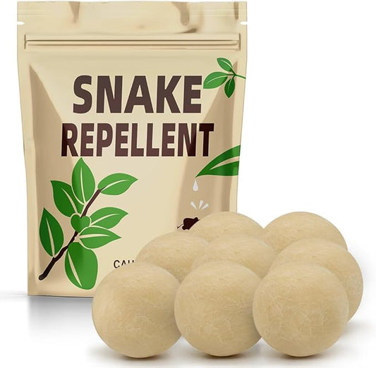 AJOQFKTD Snake Repellent for Yard Powerful, Snake Away Repellent for Outdoors Pet Safe, Backyard Snakes Deterrent, Copperhead Snake Repeller, Effective Rattlesnake Repellant 8P