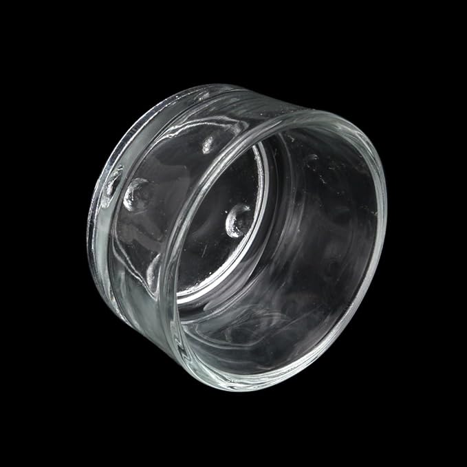 Senzeal 4X Glass Reptile Feeding Dish Food Water Bowl Feeder Bowl Cup Basin Tray Container for Small Pets Reptile Lizard Spider Scorpion Corn Snake Centipede Crickets