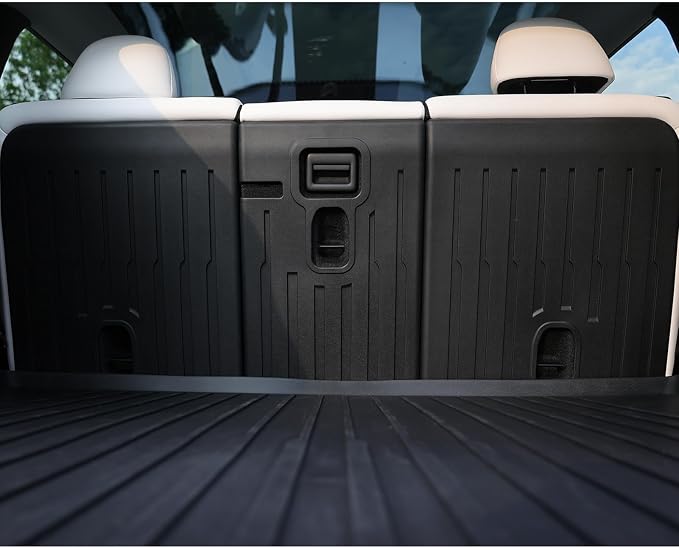 for Tesla Model Y Juniper Rear Seat Back Cover All Weather TPE SeatBack Liner Pad Back Protector Interior Accessories 2025 2026 (5 Seats)