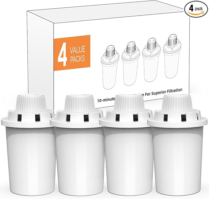 Replacement Filters for PETDOTT Dog Fountain, Water Filter, for Stainless Steel Pet Fountain for Large Dogs- Vertical Filtration for D2223,D2322,D2340,D2341 Lasts Two Months