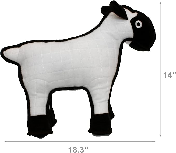 TUFFY® 2 Pack Pig Sheep Large Ultra Durable Plush Dog Toys | Multiple Layers & Reinforced Seams , Washable and Floats , Original Construction