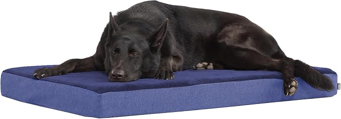 BarkBox Orthopedic Dog Bed - XL | with Memory Foam - Comfortable, Durable & Machine Washable Pet Bed - Navy