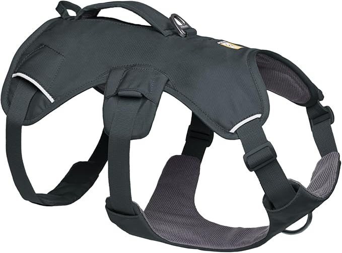 Ruffwear, Web Master, Multi-Use Support Dog Harness, Hiking and Trail Running, Service and Working, Everyday Wear, Basalt Gray, Small
