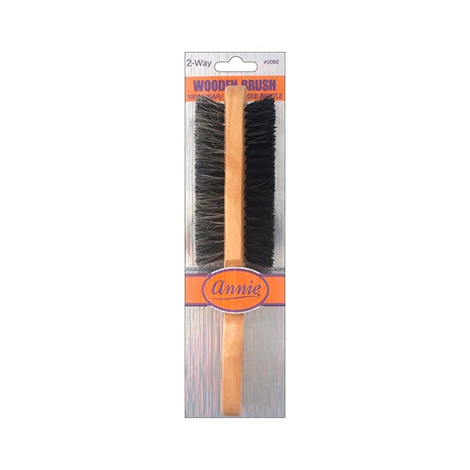Annie 2072 Two Way Club Brush 100% Boar Bristle