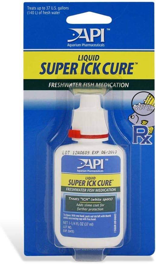 API LIQUID SUPER ICK CURE Freshwater and Saltwater Fish Medication Bottle, 1.7 oz (12A)