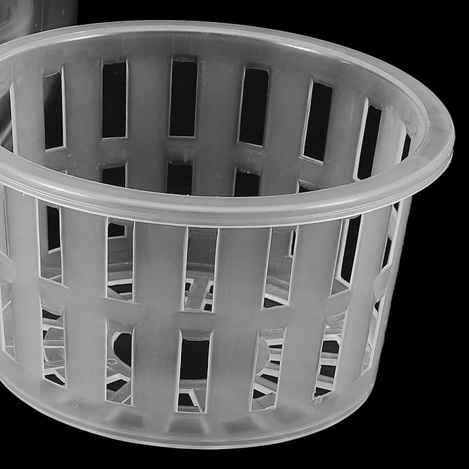 GLEAVI Betta Aquarium Small Fish Bowl with Hydroponic Planter Basket, Plastic Terrarium Container for Desktop Micro Landscape and Betta Fish Tank Accessories