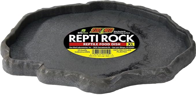 Zoo Med Reptile Rock Food Dish, X-Large