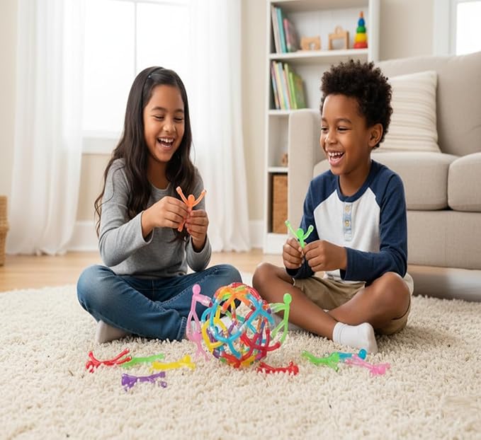 MAGMEN Airplane & Road Trip Toy 10-Pack Opaque Colors - Quiet Travel Activities for Kids - Sensory Magnetic Fidget Toys for Car, Airplane, & Restaurants - STEM Building Figures8 | Screen-Free Fun