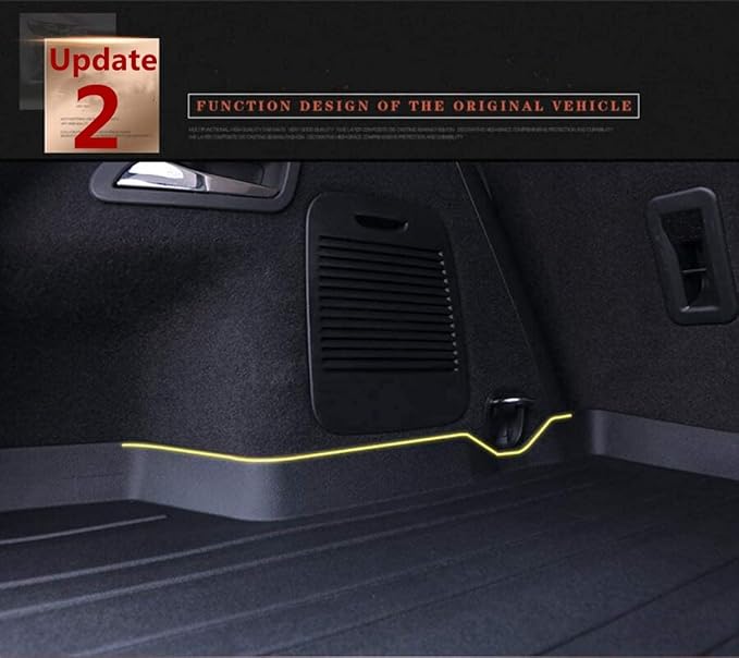 Cargo Liners for 2018-2026 Camry All Weather Rear Floor Trunk Tray Mats | Protector 3D Waterproof Durable Odorless Flexible Black TPO Accessories for Toyota 2018-2026 Camry