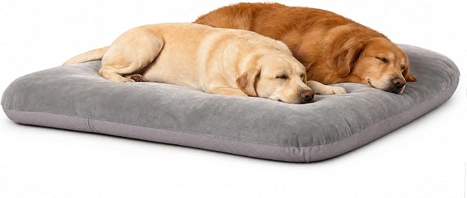 Magic Dog Super Comfy Dog Bed for Large Dogs, 47" Extra Large Washable Dog Bed with Removable Cover, Anti-Slip Bottom & High-Density Foam, Jumbo Size XL Dog Mattress