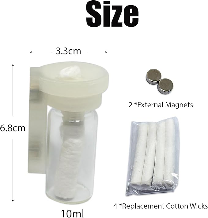 Jumping Spider Water Dispenser, Magnetic Hanging Feeder,Suitable for Jumping Spiders,Tarantulas, Praying Mantises,Arboreal Animals, and Other Small Animal Enclosure Accessories (Transparent, 10ML)