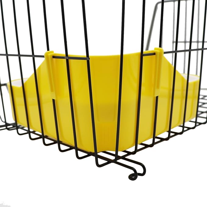 Litewoo Rabbit Litter Box Toilet Bunny Corner Litter Pan Pet Toilet Potty for Guinea Pigs Hamster Chinchilla Ferret Rabbit Small Animal (Yellow)