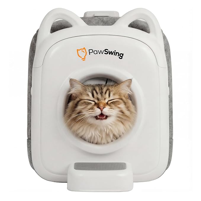 Pro Automatic Cat Self Groomer with 6 Flexible Grooming Brushes