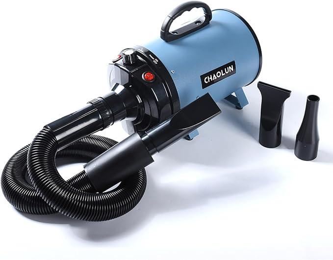 Dog Dryer for Pet Grooming, Pet Hair Dryer with Heater, Blue