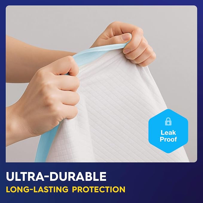 PULP Chucks Pads Disposable Adult 36 x 36 | 50 Underpads | Extra Large Absorbent Incontinence Bed Pads | Pee Pads for Adults, Kids, Elderly & Babies | Waterproof & Leakproof | Dog Pads