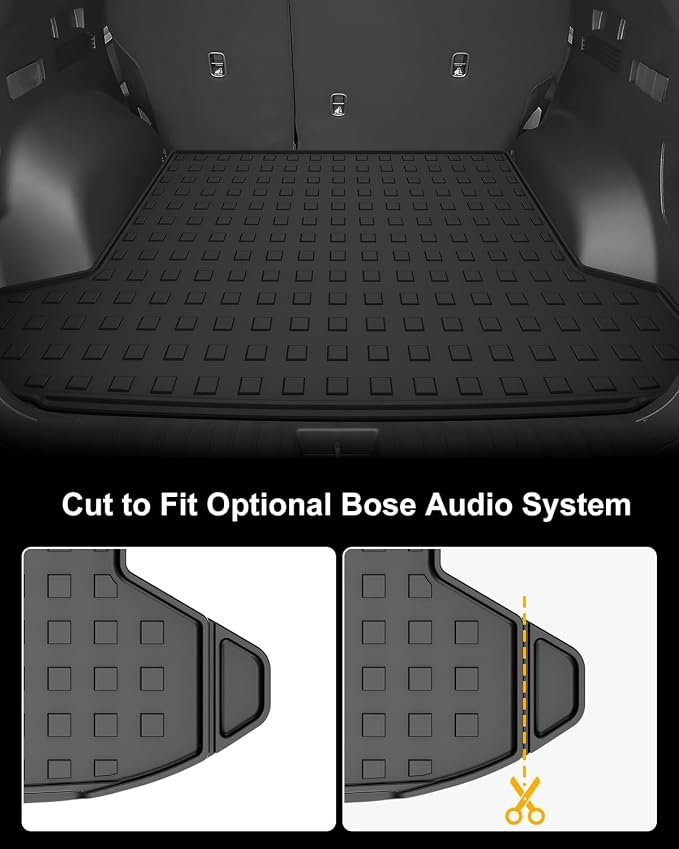 Floor Mats Fit for Hyundai Tucson 2026 2025 2024 2023 2022 Floor Liners & Cargo Mat (Not PHEV) - Custom Fit TPE Heavy Duty All Weather Floor Mats Cargo Liner for Tucson Accessories Black