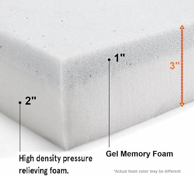 Pet Dog Bed Memory Foam Platform Pad (35x22x3 inches)