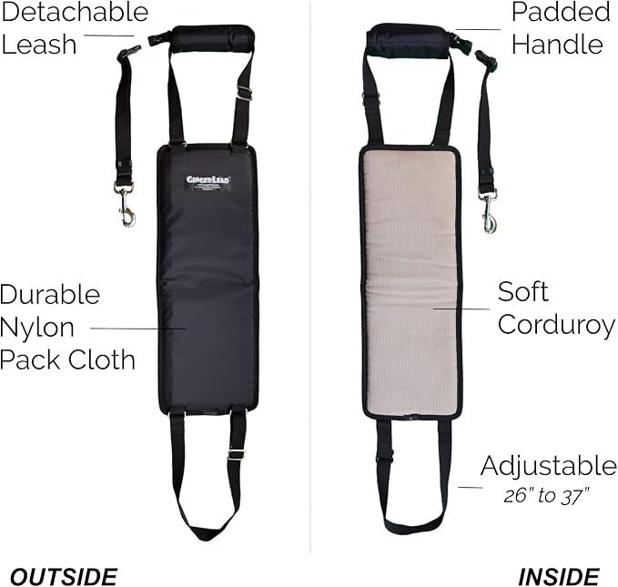 Dog Sling Hip Lift Support Harness, Tall Female, Made in USA | Fits Tall, Lean Dogs like Greyhounds or Great Danes, Padded Mobility Aid, Help Pets Walk or Balance, Machine Wash & Dry