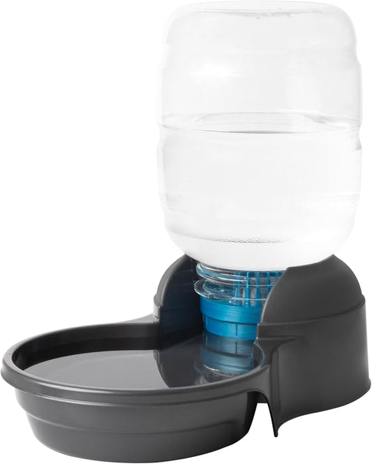 Petmate® Replendish® Automatic Dog Water Dispenser Gravity Pet Waterer with Microban Antimicrobial Protection, 100% BPA Free - 2.5 Gallon, Wide Mouth Bowl, with 2 Extra Filters
