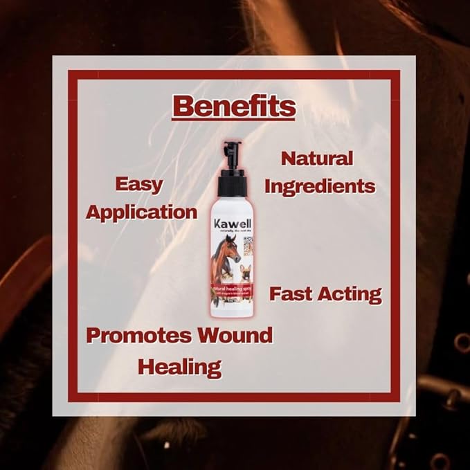 Kawell USA Dragon's Blood Extract Natural Healing Spray for Animal Skin and Wound Care, Healing Ointment & Antiseptic Spray for Injuries, Scrapes, Wounds, Rashes, Bites, and Other Skin Irritations
