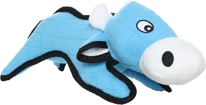 TUFFY® 2 Pack Cow Mouse Large Ultra Durable Plush Dog Toys | Multiple Layers & Reinforced Seams , Washable and Floats , Original Construction