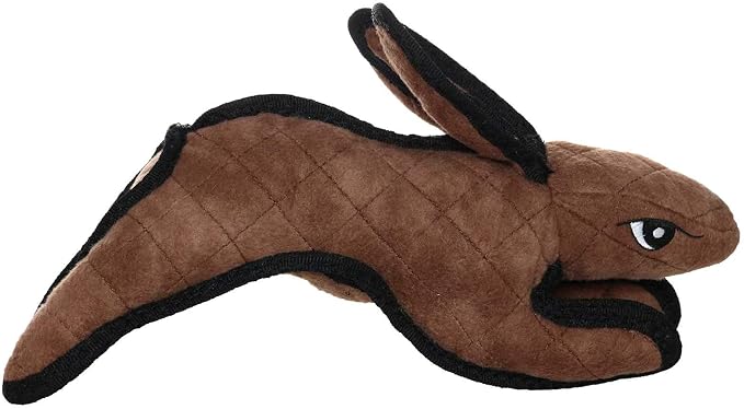 TUFFY® : 2 Pack Rabbit Dog Toy: Ultra Durable Plush Toy with Multiple Layers & Reinforced Seams, Washable and Floats, Original Construction