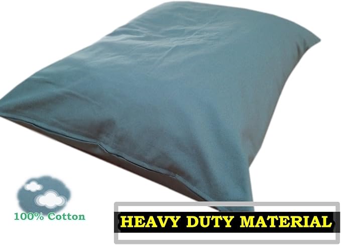 Durable Comfort Pet Dog Micro-Cushion Memory Foam Pillow Bed with Waterproof Liner + External Cover for S,M,L Dogs- Complete Set (Green Canvas, 36''x29'')