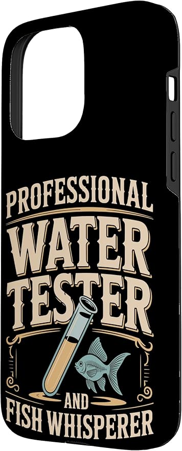 Professional Water Tester and Fish Whisperer Killifish Case for iPhone 15 Pro Max