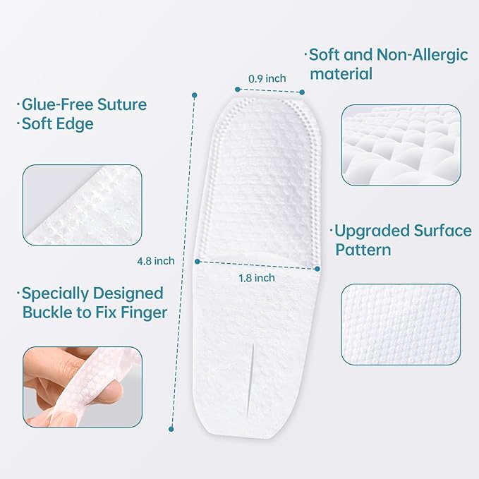 Tongueclear Unflavored Disposable Finger Toothbrush for Adults, 60pcs, Oral Brush ups for Teeth Cleaning, Deep Cleaning Teeth Wipes, Gum Cleanning