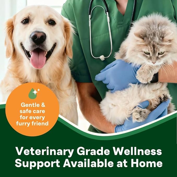 Sting-Free Wound & Skin Care Spray for Dogs, Cats & Pets | Vet-Grade Repair Mist for Cuts, Hot Spots, Rashes, Burns & Itch Relief | Non-Toxic, No Alcohol, Lick-Safe, No Residue (8 fl oz)
