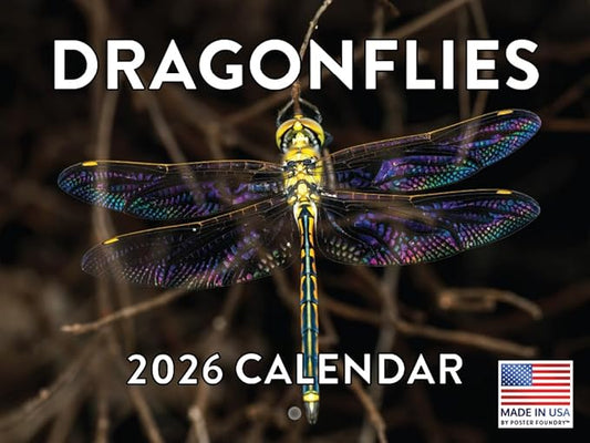Dragonfly Calendar 2026 Wall Monthly Dragonflys Gifts For Dragonfly Lovers Women Men | American Made In The USA