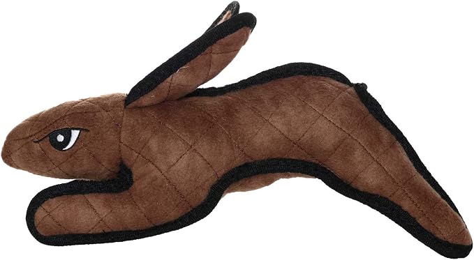 TUFFY® : 2 Pack Rabbit Dog Toy: Ultra Durable Plush Toy with Multiple Layers & Reinforced Seams, Washable and Floats, Original Construction