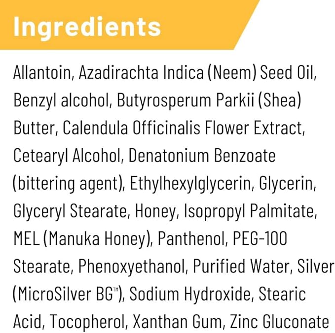 Absorbine Silver Honey Hot Spot & Wound Care Ointment 2oz Tube, Manuka Honey & MicroSilver BG, Medicated for Dogs, Cats, Small Animals (Pack of 2)