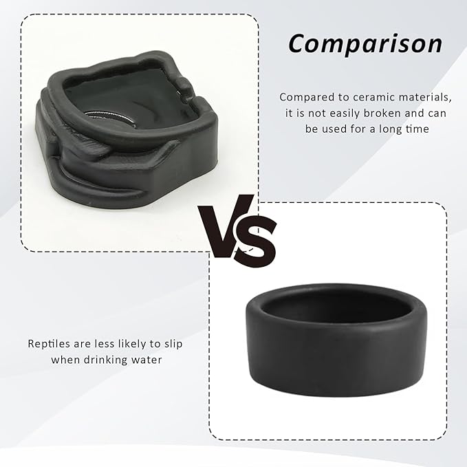 6 Pcs Spider Micro Water Bowls, Mini Resin Dish for Tarantula, Spider, Millipede and Tiny Reptiles, Food/Water Dish for Enclosure Accessories (1.65" D, 0.59" H)