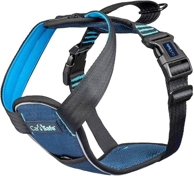 CarSafe Crash Tested Dog Safety Harness | Size M | Crash Tested to 32Kg/70lbs, Safely Secure Dog in the Car, Comfortable and Padded Design, for Toy, Small, Medium & Large Dogs
