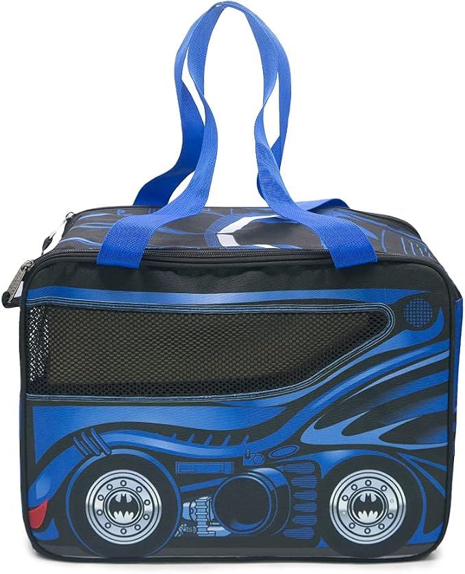 Buckle-Down DC Comics Batman Bag, Pet Carrier, Bat Mobile Car, Polyester Canvas, (IPC-BMIS) 17.5" L x 11.0" W x 12.0" H