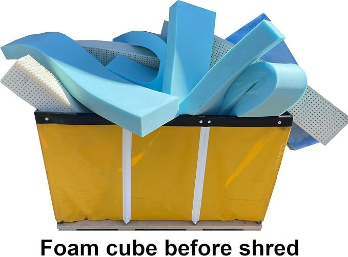 Mattress Grade High Density Shredded Memory Foam Filling Inserts for Pillow Stuffing, Bean Bag Filler, Chair, Sofa, Pet Dog Beds, Cushions, Upholstery and Couch Refill (20 lbs) Made in United States