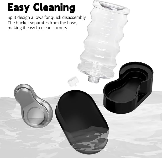 RIZZARI 8L Elevated Dog Waterer: Comfort Height Design | Gravity Fed/No Power Needed/Anti-Spill Base/for Senior Dogs & Large Breeds/Living Room/Garden/ Easy-Clean
