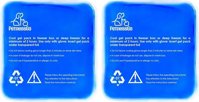 2Pcs Ice Packs, Suitable for Smart Cat Feeder, Automatic Timed Feeder for Cats&Dogs with Display, 1-48 Hours