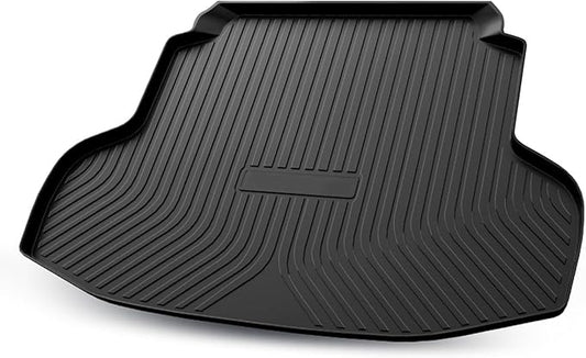 Yakitoko All Weather Cargo Liners for Honda Civic 2016 2017 2018 2019 2020 2021 Standard Cargo Mats Trunk Mat TPE Black