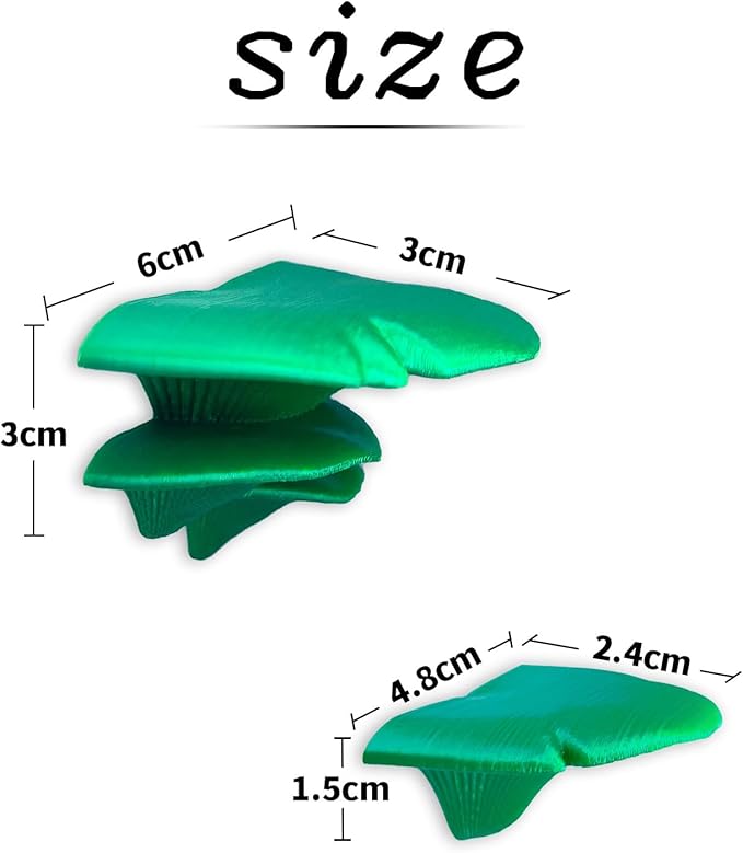 Jumping Spider Mushroom Shelf, Magnetically Concealed Jumping Spider Habitat,Serves As Enclosure Decorate Accessories for Spider Climbing Feeding and Platforms (Green)