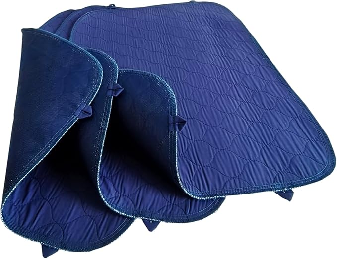 Washable Waterproof Bed Pads, Extra Absorbent 18”x24” (3 Pack | Anti Slip, Mattress and Furniture Protectors, Breathable, reusable underpads for Incontinence,Adults, Elderly, Kids, Pets