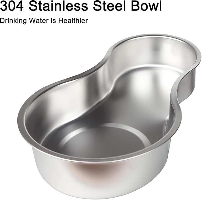 Sfozstra 9L Large Dog Water Dispenser: Gravity Design for Multiple Pets | Spill Resistant/No Filter Maintenance/Stainless Steel Bowl/Easy to Clean/Indoor & Outdoor Use