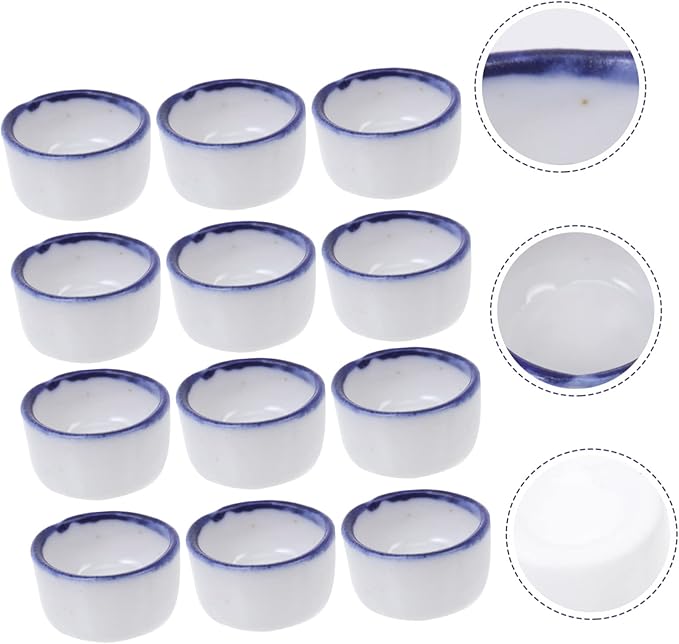 UKCOCO 36 Pcs Basin Mini Resin Animals Tarantula Enclosure Drink Containers Reptile Water Bowl Ceramic Pet Bowls Hamster Food and Water Bowl Mini Ceramic Bowl for Pet Water Feeder Sink