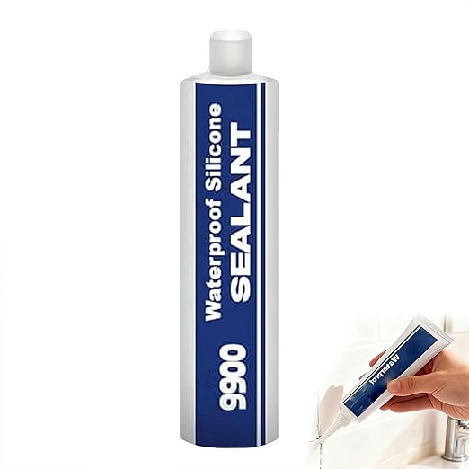 All-Purpose Super-Structural Sealant, Waterproof Adhesive 9900, 9900 Sealant Waterproof, Glue Strong Sealing Compound for Construction, Roofing, Bathroom & DIY Repairs (White)