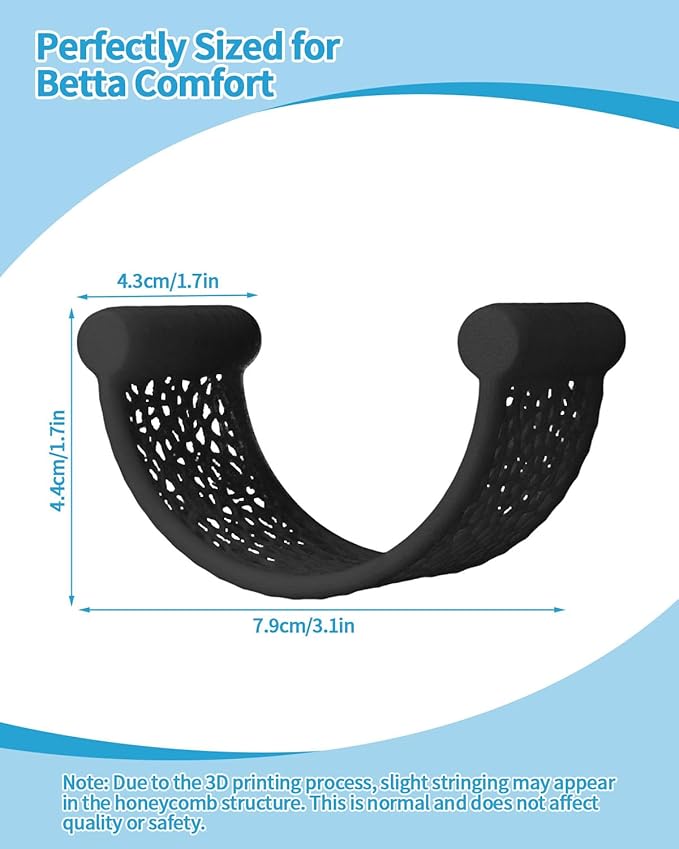 Floating Betta Hammock, Betta Fish Hammock, Floating Rest Platform or Small Aquariums, Nano Tanks, Shrimp, Corydoras, Betta Fish Tank Accessories, Fish Tank Decor, 3D Printed Aquarium Decor (Black)